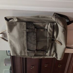 timbuk2 Distilled Collection Walker Canvas Backpack in Olive Green